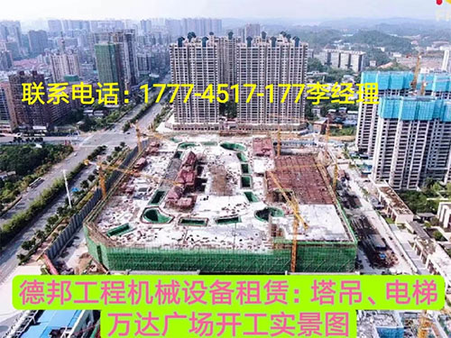 萬(wàn)達(dá)廣場(chǎng)、岳麓青城一二三期   租賃塔吊、電梯實(shí)情